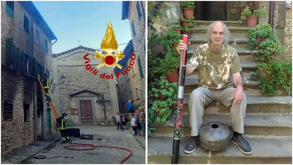 L’intervento dei vigili del fuoco e Stefano Bartolini coi suoi strumenti