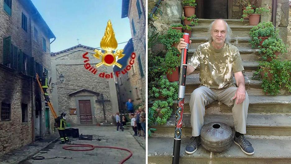 L’intervento dei vigili del fuoco e Stefano Bartolini coi suoi strumenti