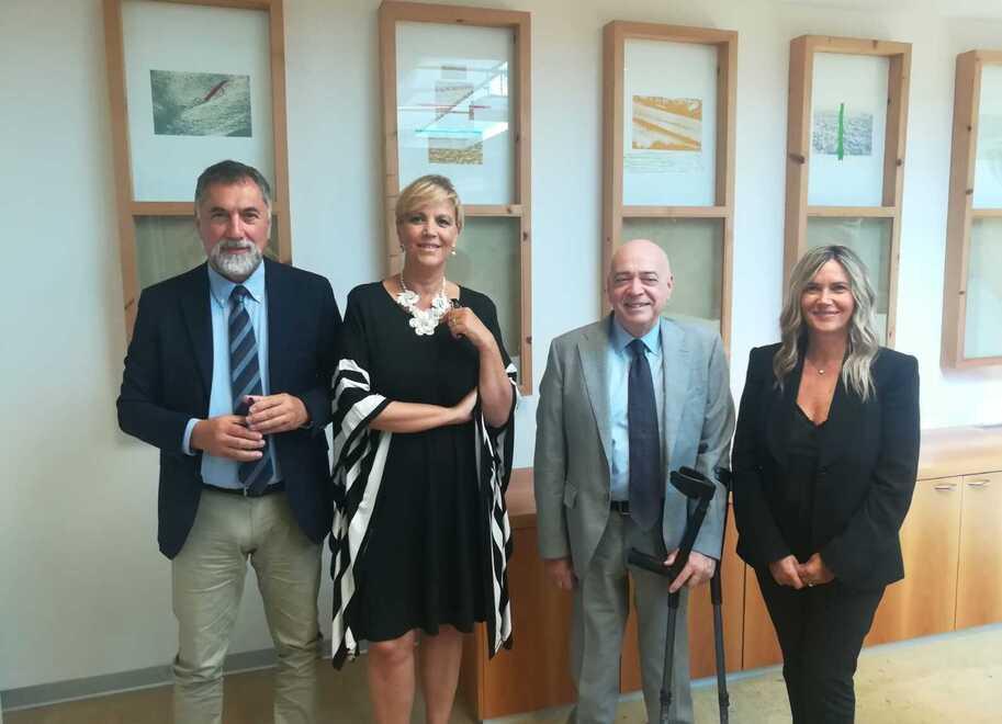 Da sinistra Gianpiero Lari Barbara Ciabatti Daniele Salvadori e Catiuscia Chiellini