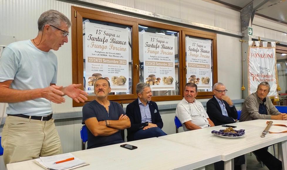 La presentazione della Sagra del tartufo bianco e fungo porcino che si terrà a La Serra da venerdì a domenica