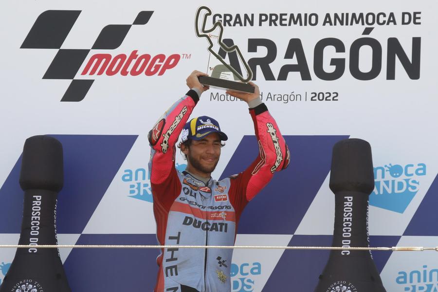 Moto Gp, super Bastianini: vince ad Aragon su Bagnaia