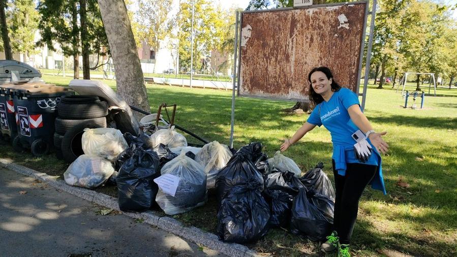 Sessanta sacchi di rifiuti, Ferrara ora è più pulita