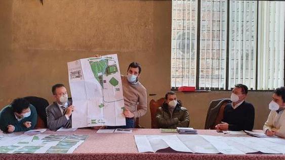 La conferenza stampa di presentazione del progetto piste ciclabili nel gennaio del 2021