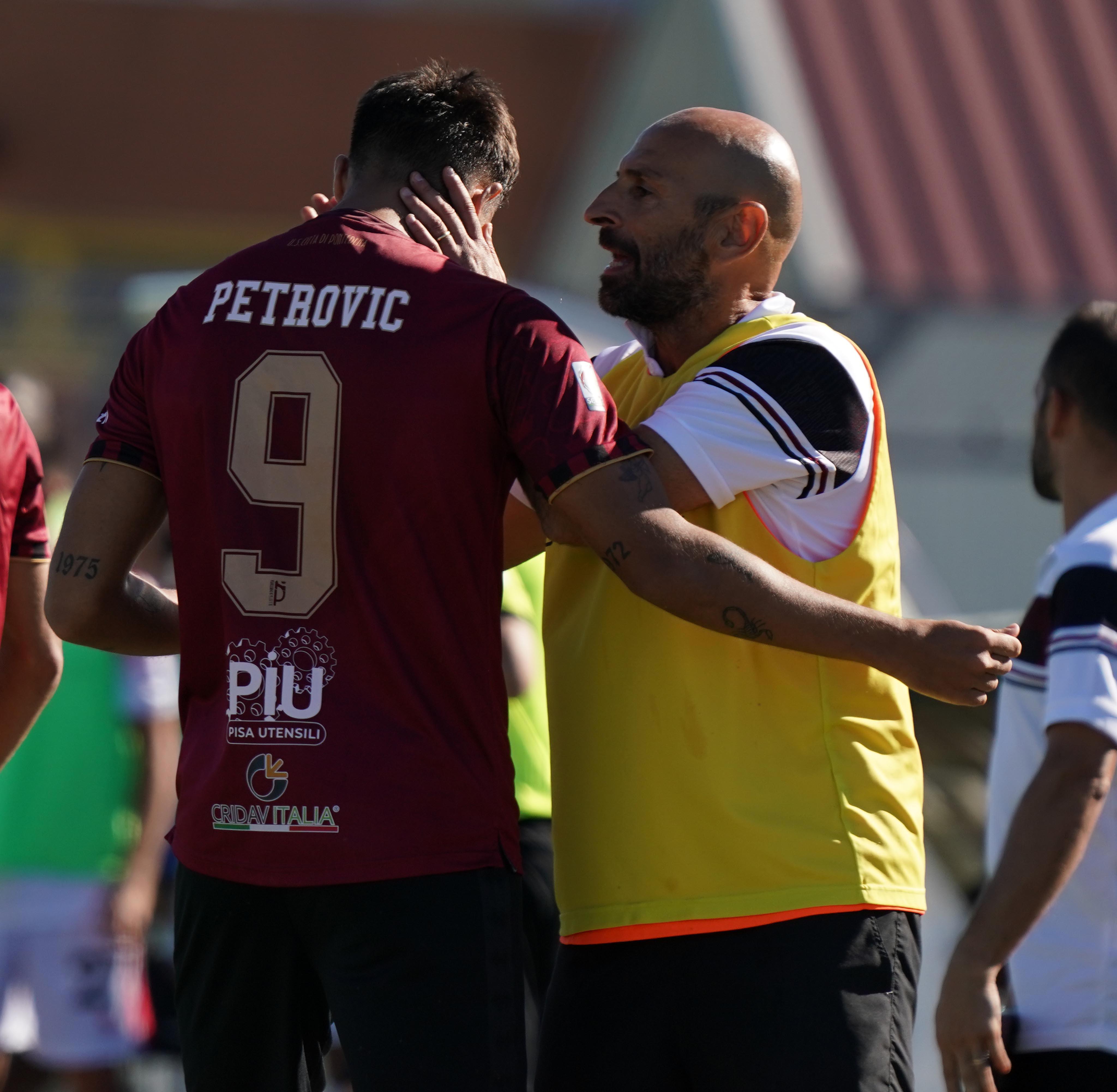 Pontedera, Catalano applaude la prova dei suoi: «La sconfitta sarebbe stata una beffa» 
