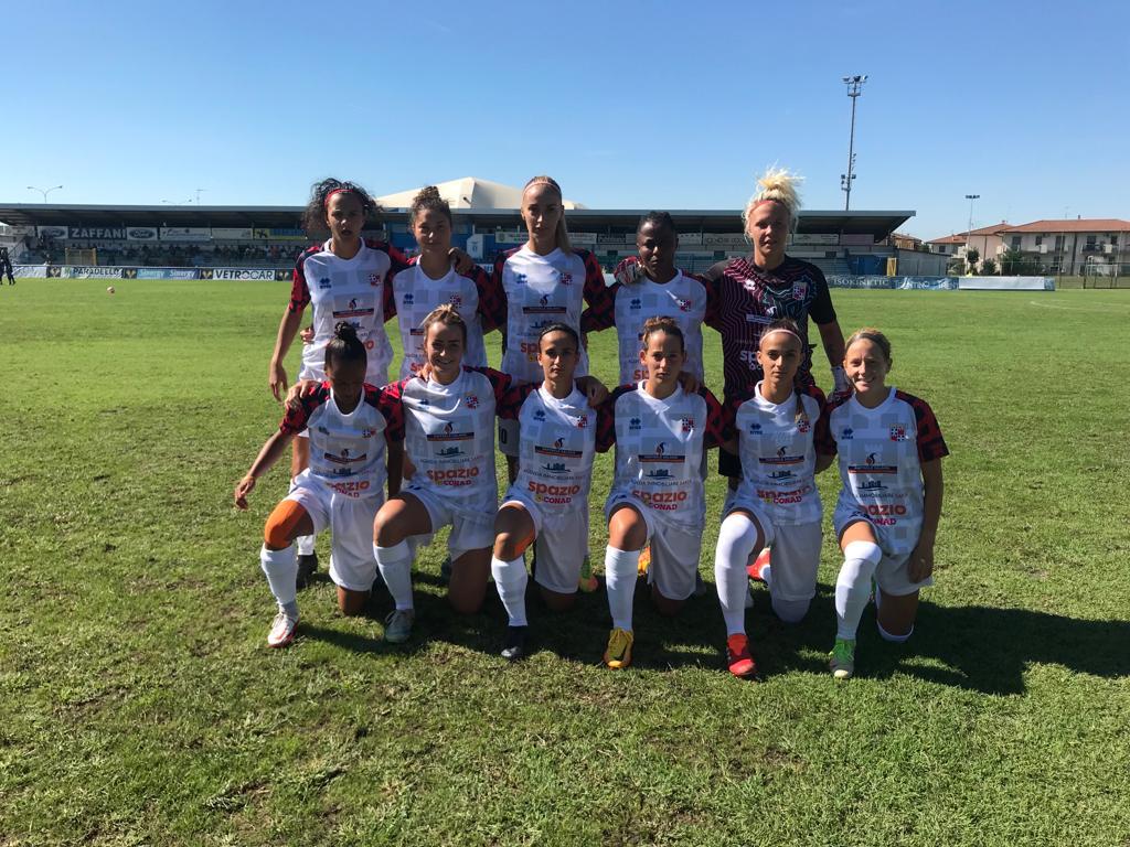 La squadra schierata a Verona