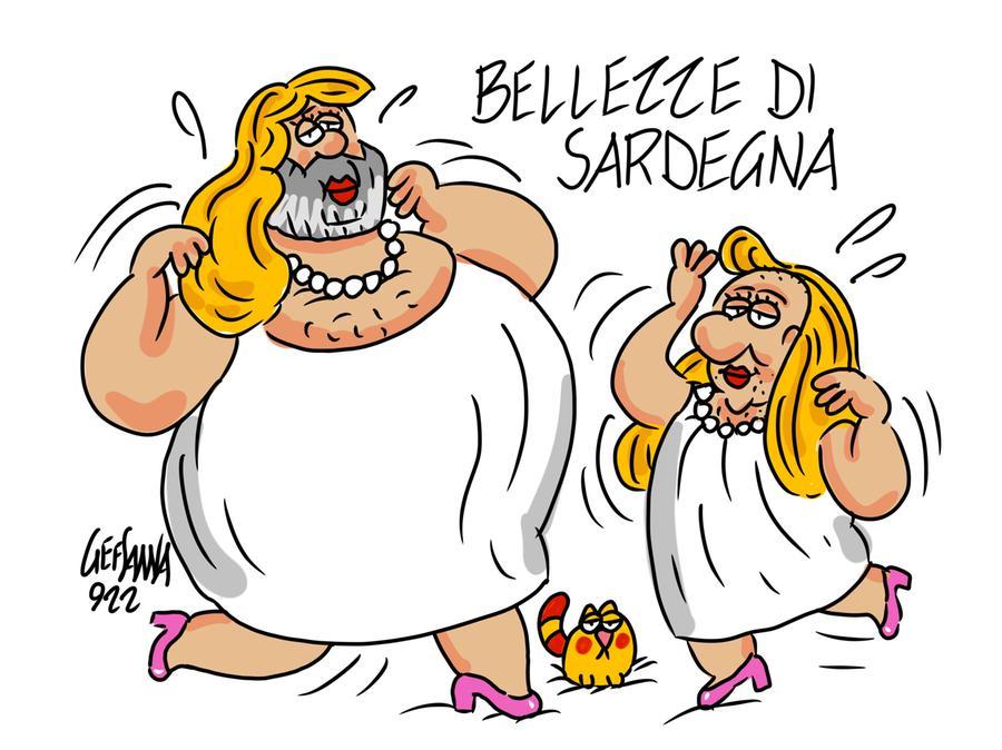 La vignetta di Gef: Solinas e Chessa, bellezze di Sardegna