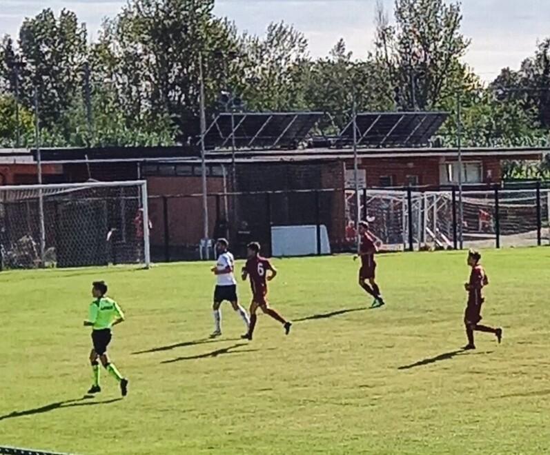 Un’azione di gioco sul campo Brizzi