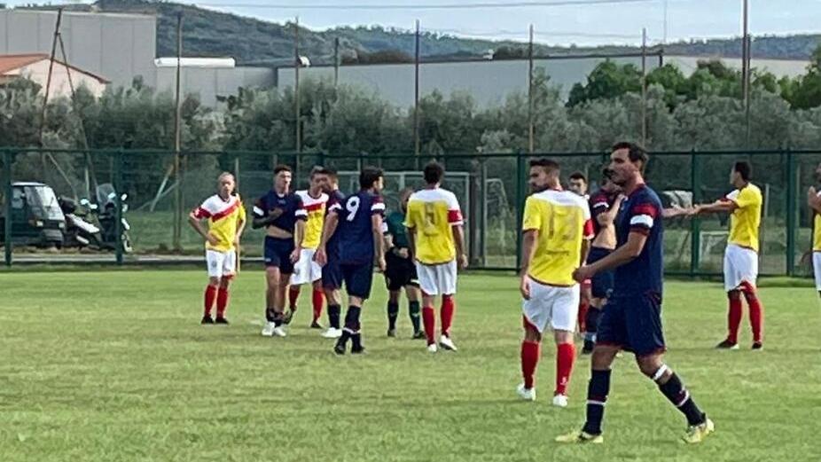 Una foto della partita disputata ieri a Donoratico