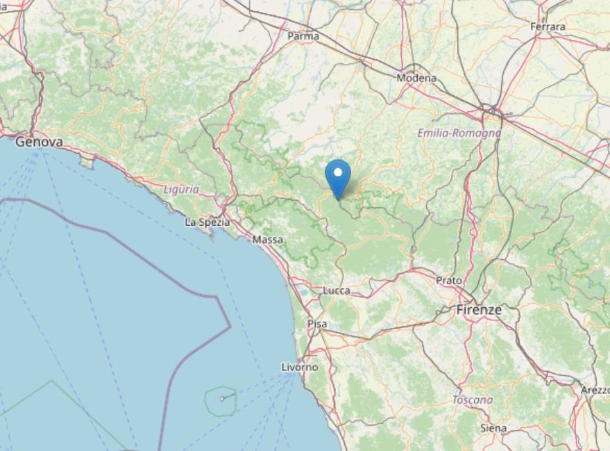 Sciame sismico da Genova a Lucca, la terra trema quattro volte in due ore