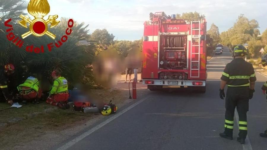 Scontro frontale auto-moto sulla Arzachena-Baia Sardinia: feriti i conducenti