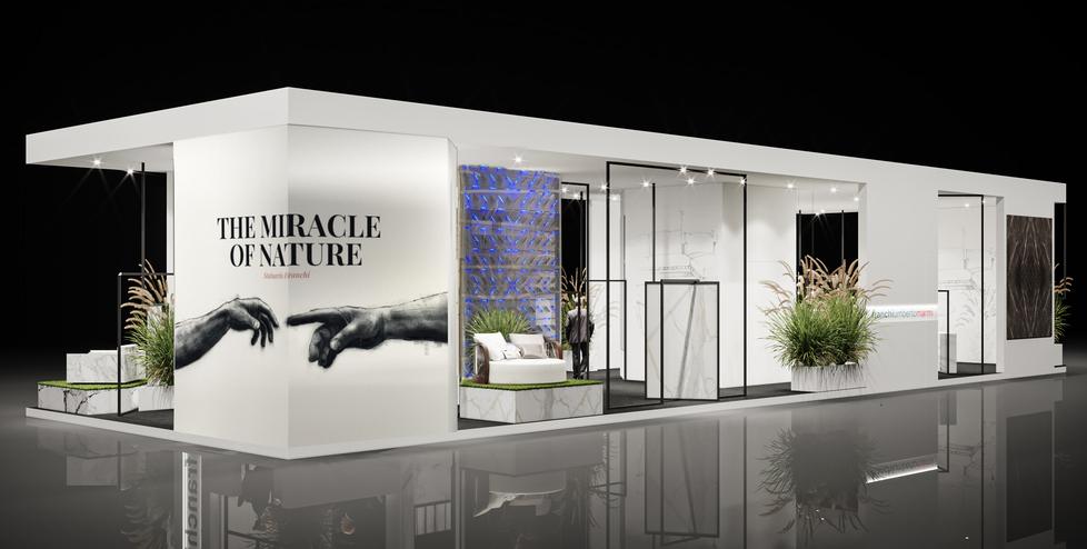 Uno stand museo: in mostra il volto “green” del marmo