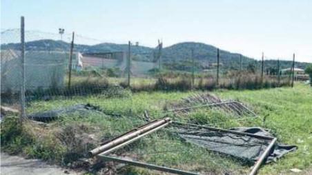 Le condizioni attuali del campo sportivo Busoni