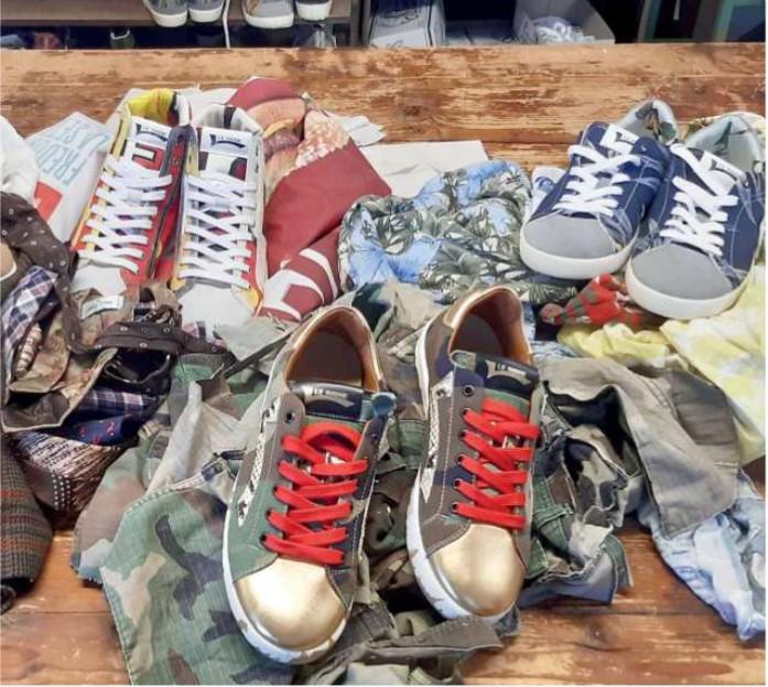 
	Alcune delle sneakers create da &ldquo;Le Signe&rdquo;

