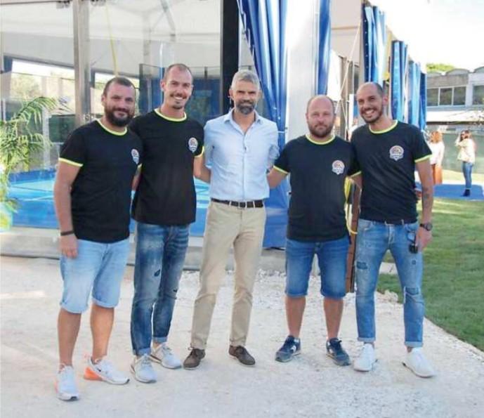 
	Da sinistra Alberto Mazzola, Francesco Pierucci, il sindaco Ferrari, Roberto Nali e Marco Pierucci

