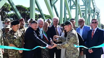 Camp Darby, ponte girevole per i trasporti in sicurezza