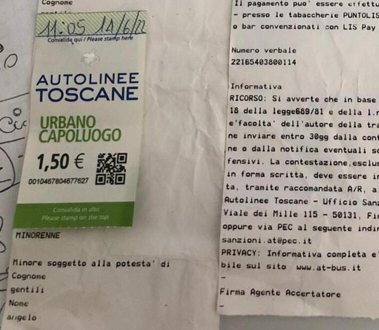 Multato sul bus, ricorso respinto. At: «Non ha presentato il biglietto» 