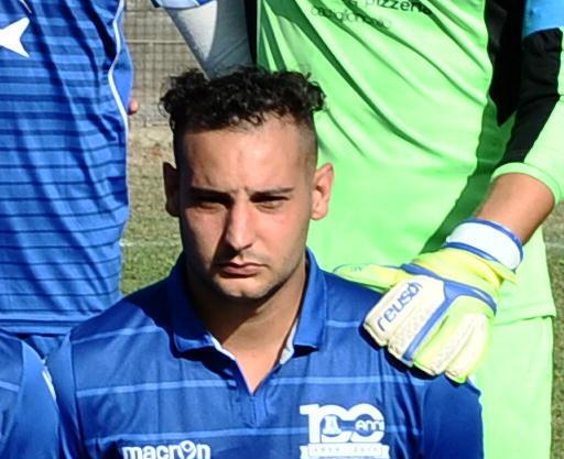 Lo Vecchio attaccante del Bibbona autore di un gol