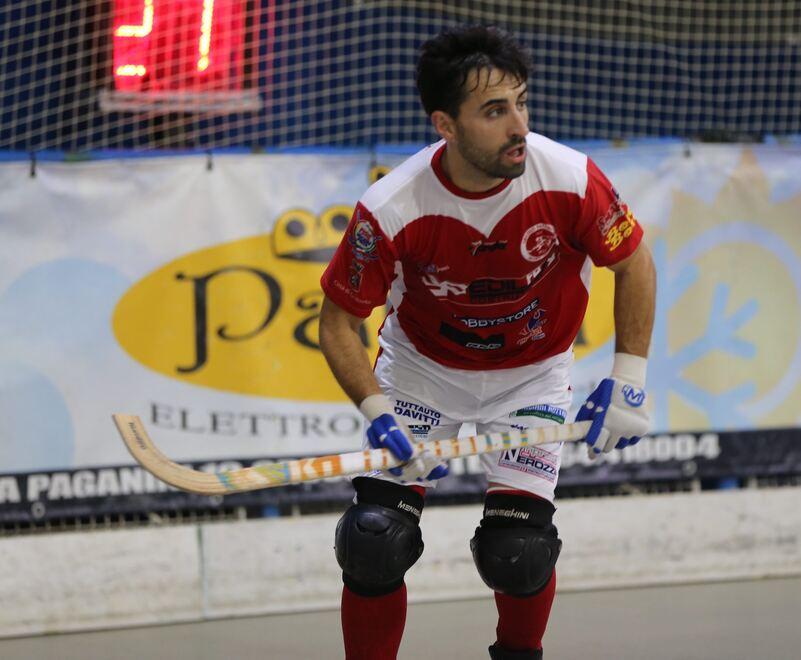 Gaston "Tonchi" De Oro, attaccante italo-argentino del Circolo Pattinatori Grosseto, è stato fra i protagonisti della bella vittoria di sabato sera a Sandrigo