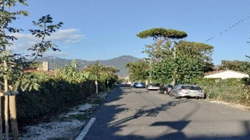 Un tratto di via Goldora a Tonfano