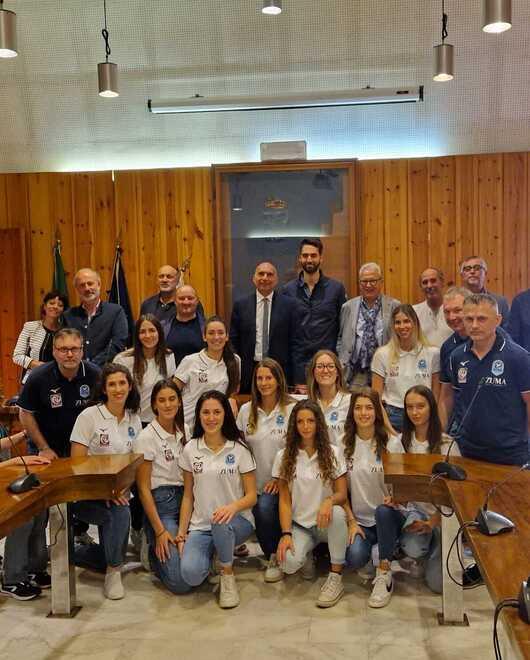 In foto la presentazione del nuovo roster della squadra di Castelfranco