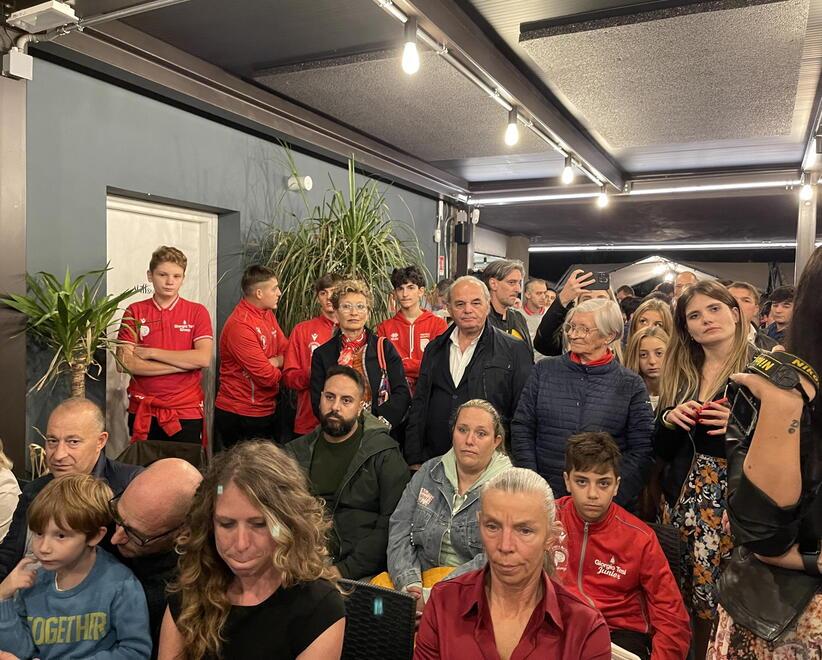 Un momento della serata alla Fortezza 59 di ieri sera (Foto Nucci)
