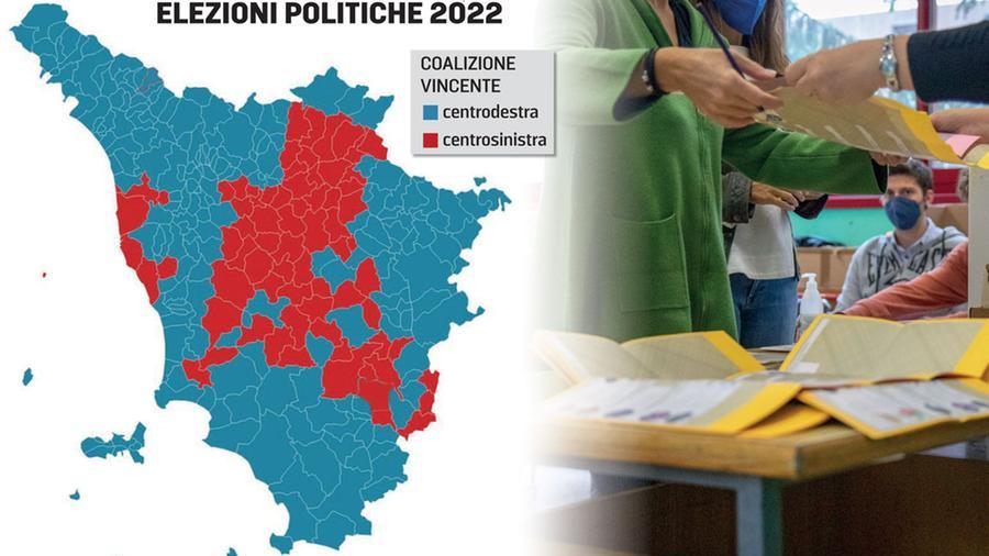 A destra i due terzi dei comuni della Toscana. Il Pd regge solo nelle città: «Ma alleandosi avrebbe vinto»