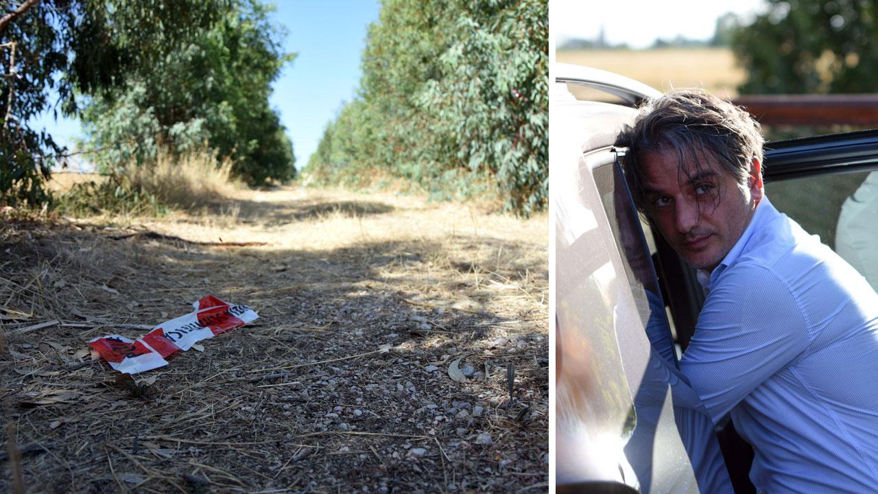 Il luogo dell’omicidio (foto Agenzia Bf) e Filippo Guerra
