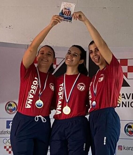 Il trio di Rebecca Bozzi, Agnese Fanti e Gaia Morbini