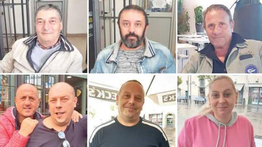 Dall'alto in senso orario Paolo Mario Mazzanti, Fabrizio Scalise, Marco Panerai, Antonio Gallo e Riccardo Ranieri, Tommaso Bencini e Carolina Berti