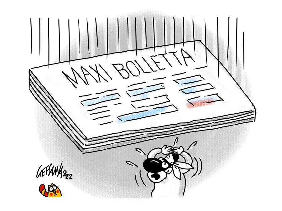 La vignetta di Gef: in arrivo bollette pesantissime