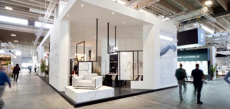 Uno stand della Marmomac di Verona
