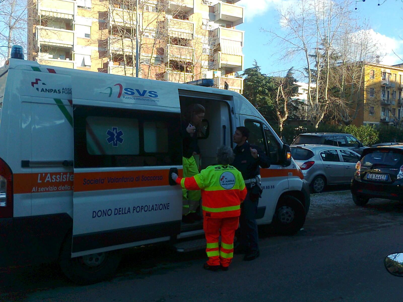 Un'ambulanza della Svs