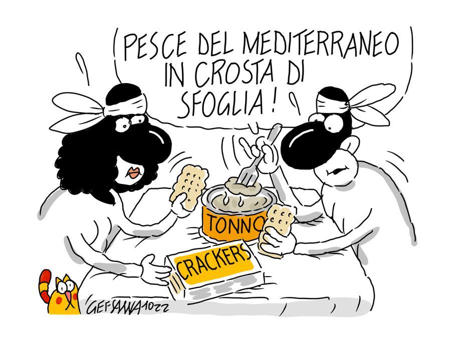La vignetta di Gef: rincari, le famiglie tagliano anche sul cibo