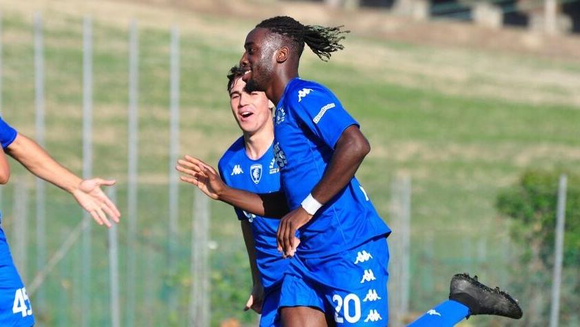 Boli festeggia il gol dell’1-0 (foto del Fc Empoli)