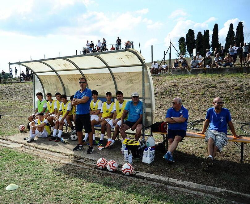 La panchina del Castiglioncello calcio