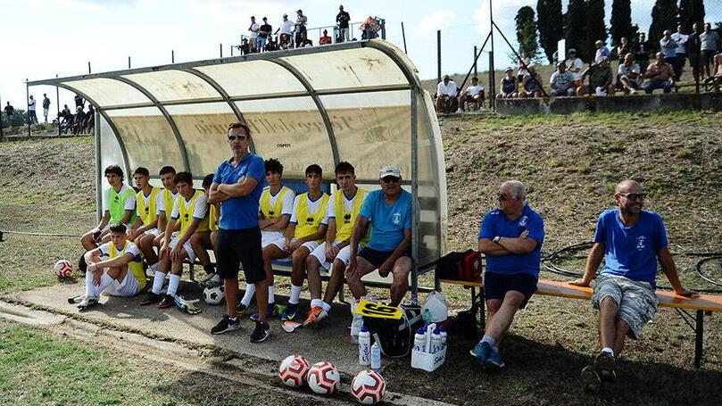 La panchina del Castiglioncello calcio