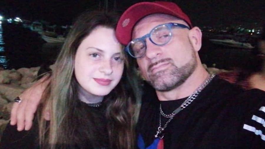 Emma Tosa insieme a papà Mauro
