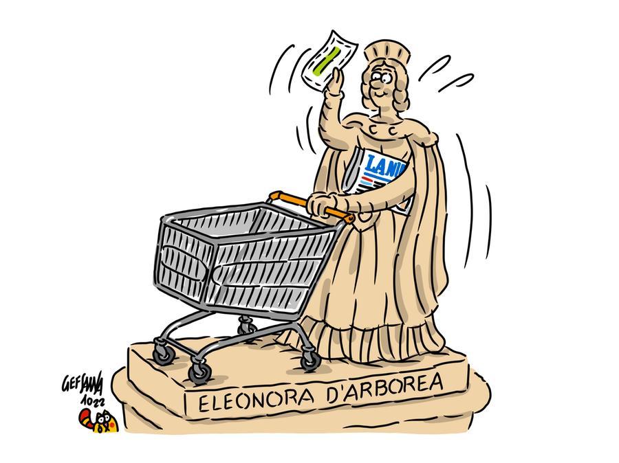 La vignetta di Gef: coupon sconto alla Conad con la Nuova da giovedì anche nell’Oristanese