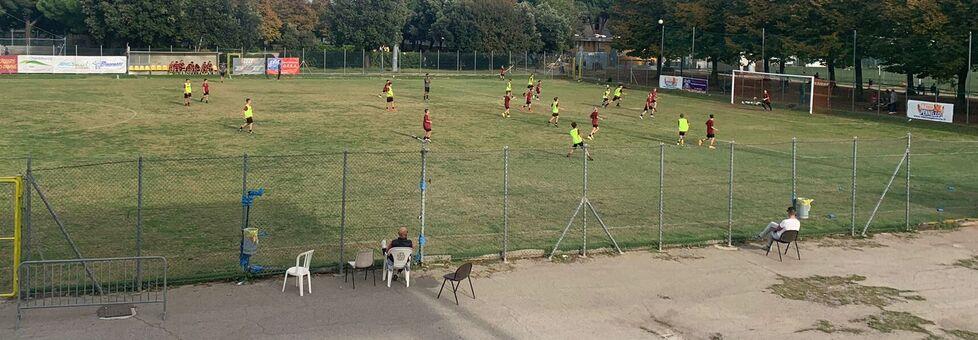 Nella foto un’immagine del campo Magnozzi ieri durante una partita amichevole