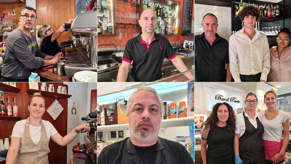 Giorgio Lamedica (Bar Nuovo Giglio), Marco Caroti (Bar Campari), Alessandro Taddei, Matteo Taddei e Caterina Beltrè (Bar La Deliziosa), Brunilda Celo (Caffetteria Cavallotti), Mirko Mengazzi (Caffè Mori), Luciana La Sala, Alessandra Faccin e Jennifer Marconi (Il Punto)