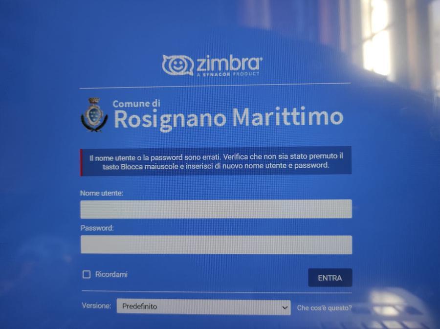 Attacco informatico al sito del Comune di Rosignano