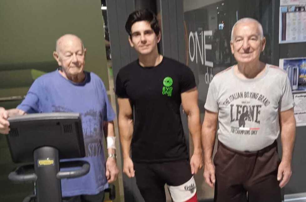 Giovannelli e Vannucci con il loro allenatore Alessio Silipo