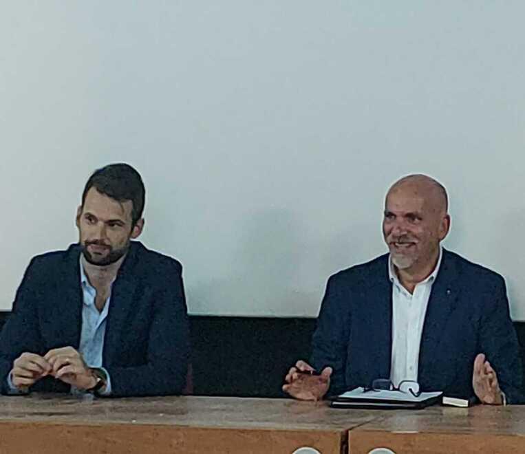 
	Da sinistra Claudio Del Sarto e il vicesindaco Alessandro Puccinelli

