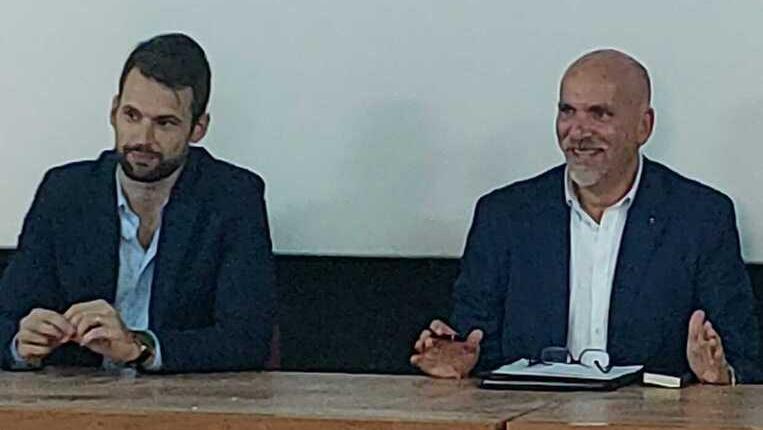 Da sinistra Claudio Del Sarto e il vicesindaco Alessandro Puccinelli