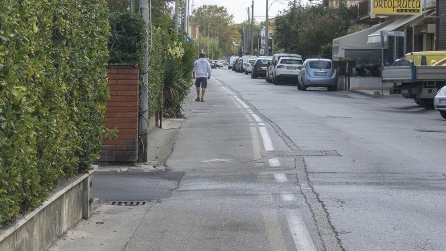 Una delle strade in cui dovrà passare la fibra ottica
