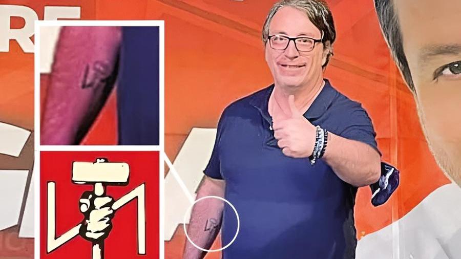 Bufera sul tatuaggio neofascista del segretario della Lega Bologna: «L'ho fatto da giovane, mi piace la mitologia nordica»