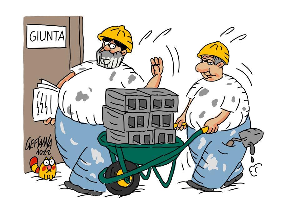 La vignetta di Gef: la Regione prepara la nuova legge urbanistica