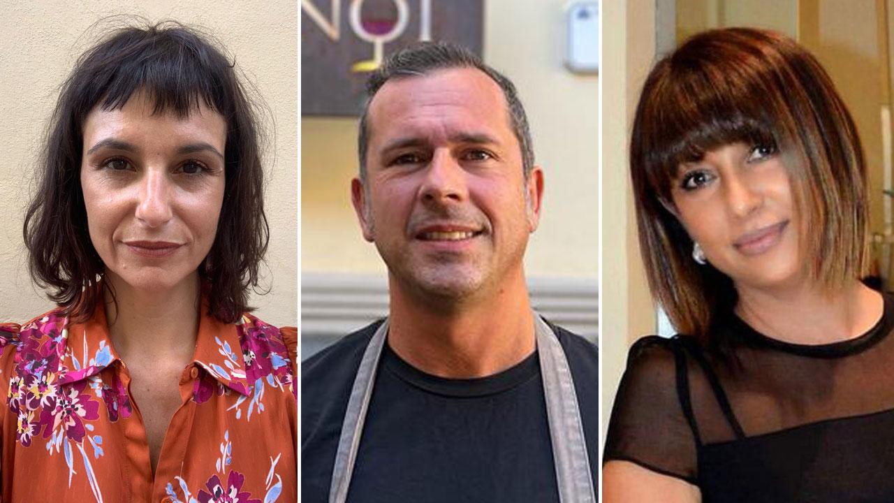 Da sinistra: Chiara Lomi, Daniele Andreotti e Federica Cioni.