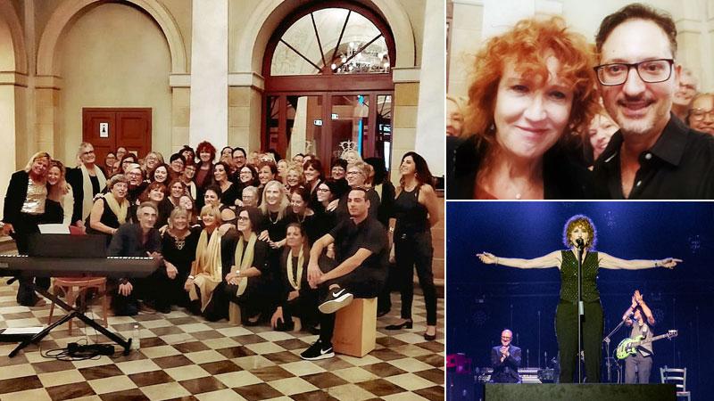 Il coro accoglie Mannoia cantando nel foyer del Goldoni. Lei: «Mi avete emozionato»