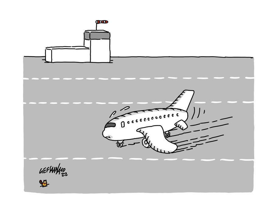 La vignetta di Gef – Olbia, scalo abbandonato: da 48 a 4 voli internazionali